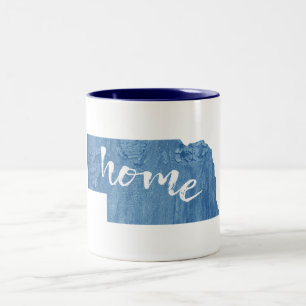 Caneca De Café Em Dois Tons Nebraska Casa Grão de Madeira