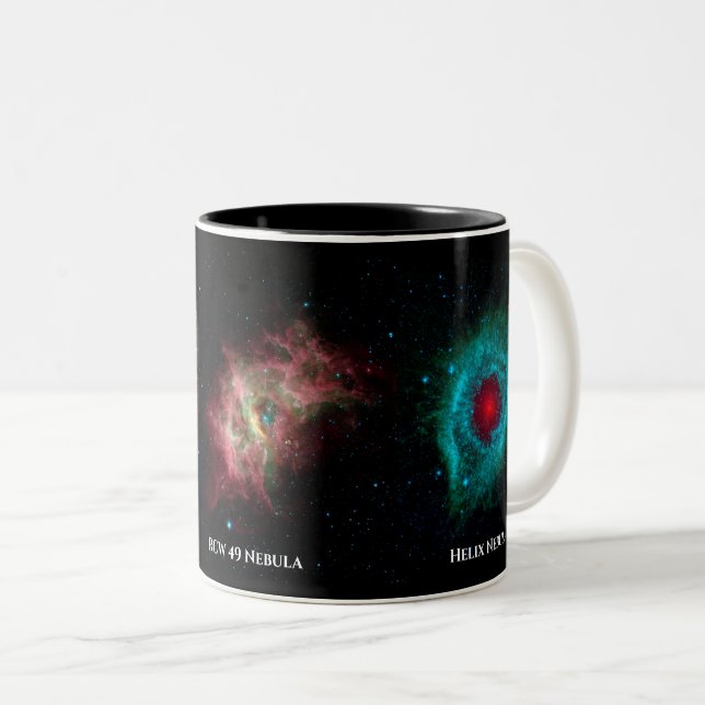 Caneca De Café Em Dois Tons Nebula Trio (Frente Esquerda)