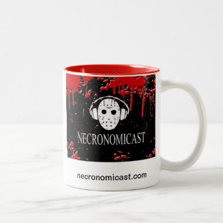 Caneca De Café Em Dois Tons Necromug - branco/vermelho