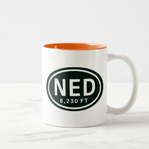 Caneca De Café Em Dois Tons Nederland Colorado 8,230 FT Rocky Mountain NED