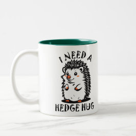 Caneca De Café Em Dois Tons Need Hedge Hug