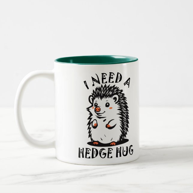 Caneca De Café Em Dois Tons Need Hedge Hug (Esquerda)