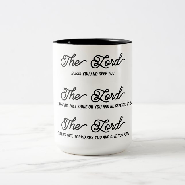 Caneca De Café Em Dois Tons Nehemiah 6:24-26 (Centro)