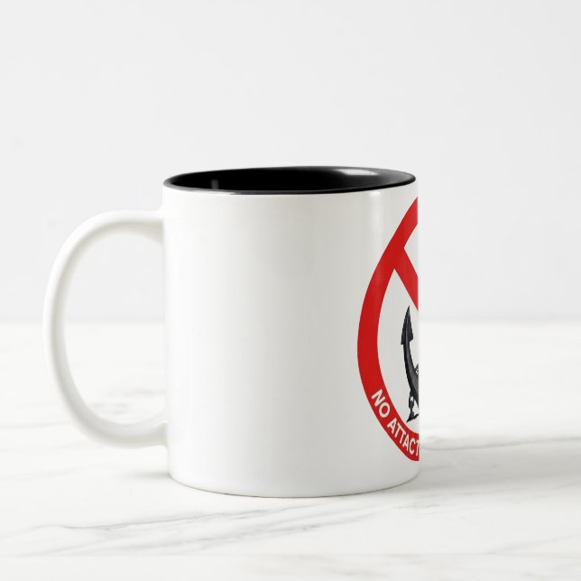 Caneca De Café Em Dois Tons Nenhum apego na minha vida (Esquerda)