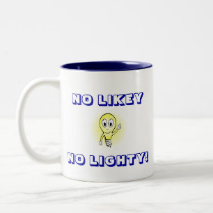 CANECA DE CAFÉ EM DOIS TONS NENHUM LIKEY, NENHUM LIGHTY!