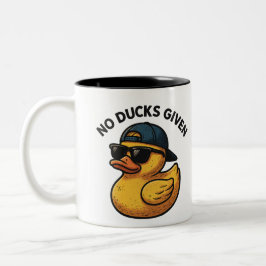 Caneca De Café Em Dois Tons Nenhum Pato Dado