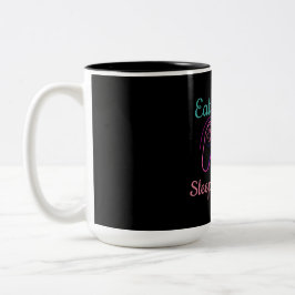 Caneca De Café Em Dois Tons Neon gaming design customizable