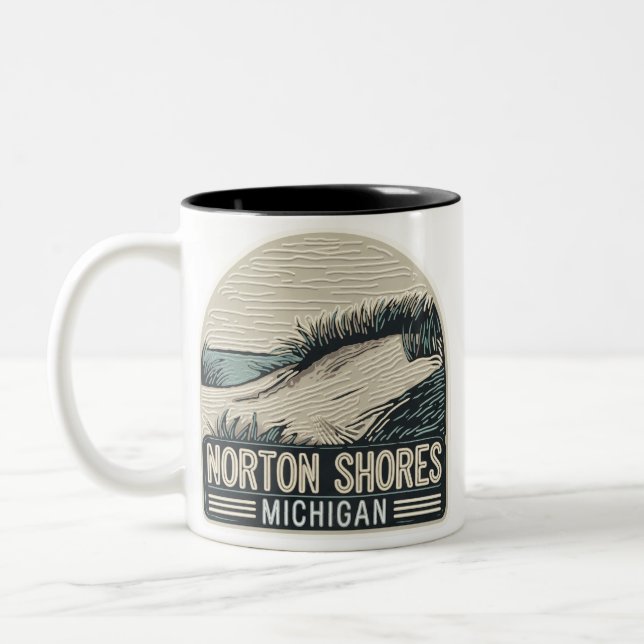 Caneca De Café Em Dois Tons Neon Norton Shores (Esquerda)