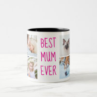 Neon Pink | Melhor Mãe já Personalizada Mug de Fot