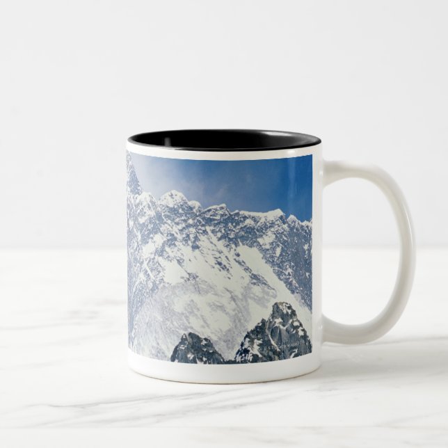 Caneca De Café Em Dois Tons Nepal, Himalayas, vista de Mt Everest de Gokyo (Direita)