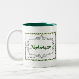 Caneca De Café Em Dois Tons Nephrologist - elegante