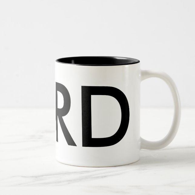 Caneca De Café Em Dois Tons Nerd | presente engraçado para o colega de escritó (Direita)