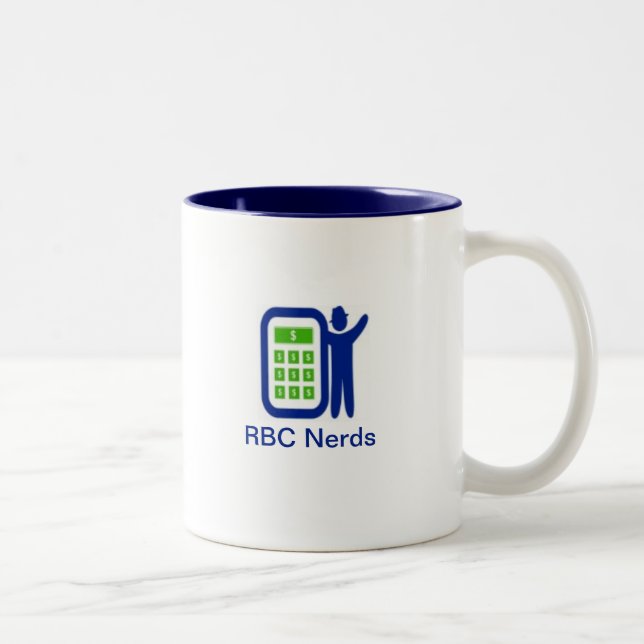 Caneca De Café Em Dois Tons Nerd RBC Café Mug (Direita)