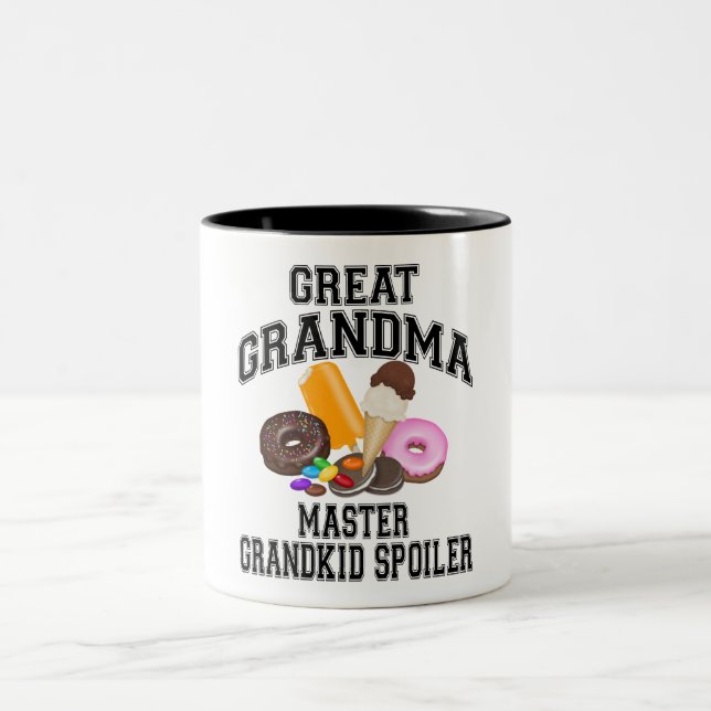 Caneca De Café Em Dois Tons Neto Revelador Bisavó (Centro)