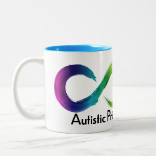 Caneca De Café Em Dois Tons Neurodiversidade do Orgulho Autista Muito