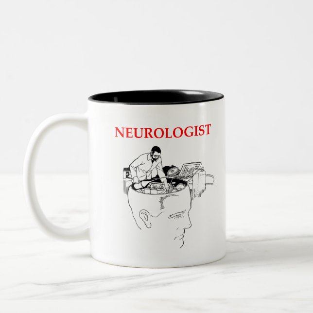 Caneca De Café Em Dois Tons Neurologista (Esquerda)