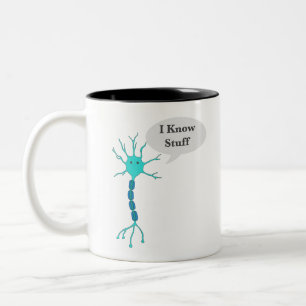 Caneca De Café Em Dois Tons Neuron, Eu Sei Coisas