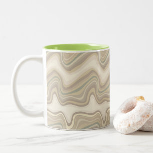 Caneca De Café Em Dois Tons neutralidade da onda retrorreflectora