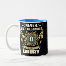 Caneca De Café Em Dois Tons Never Underestimate The Power Of A Drury