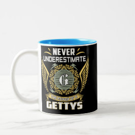 Caneca De Café Em Dois Tons Never Underestimate The Power Of A Gettys