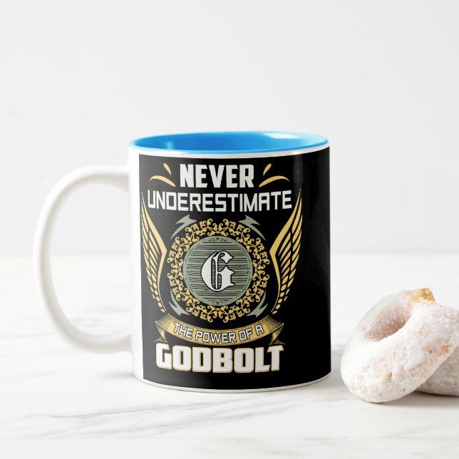 Caneca De Café Em Dois Tons Never Underestimate The Power Of A Godbolt (Com Donut)