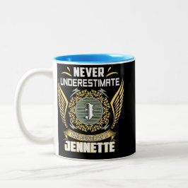 Caneca De Café Em Dois Tons Never Underestimate The Power Of A Jennette