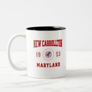 Caneca De Café Em Dois Tons New Carrollton Maryland - Estilo Universitário