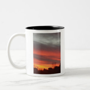 Caneca De Café Em Dois Tons New England Sunset