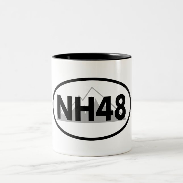 Caneca De Café Em Dois Tons New Hampshire 48 Oval (Centro)