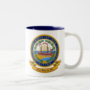 Caneca De Café Em Dois Tons New Hampshire Seal