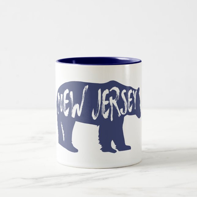 Caneca De Café Em Dois Tons New Jersey Bear (Centro)