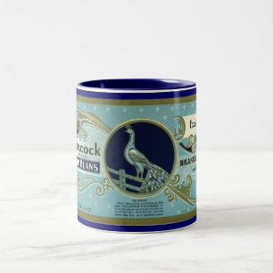 Caneca De Café Em Dois Tons New Jersey Peacock Mug