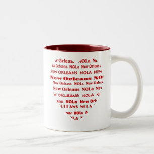 Caneca De Café Em Dois Tons New Orleans Heart