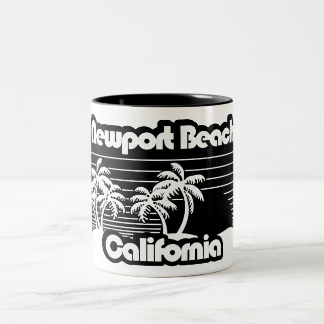Caneca De Café Em Dois Tons Newport Beach California (Centro)