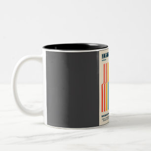 Caneca De Café Em Dois Tons Niagara Falls Retro-Viagem Art