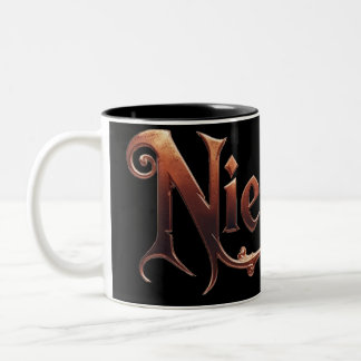 Caneca De Café Em Dois Tons Niethalf nur Text schwarz Tasse