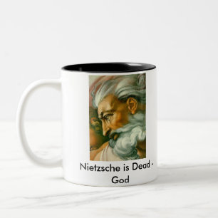 Caneca De Café Em Dois Tons Nietzsche…