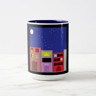 Caneca De Café Em Dois Tons Night in the City:
