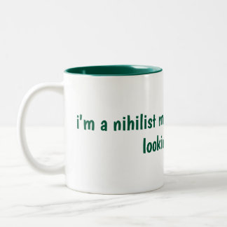 Caneca De Café Em Dois Tons niilista misantropo humanidade sombrio cínico 
