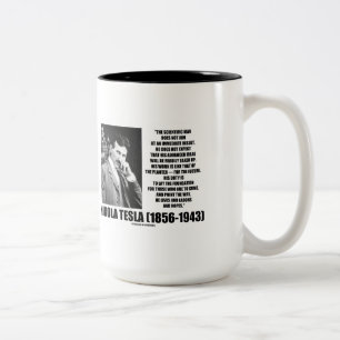 Caneca De Café Em Dois Tons Nikola Tesla Scientific Man Não Tem Imediato