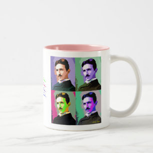 Caneca De Café Em Dois Tons NikolaTesla