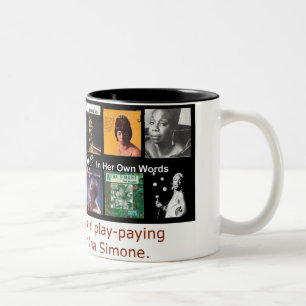 Caneca De Café Em Dois Tons Nina Simone: Em suas próprias palavras