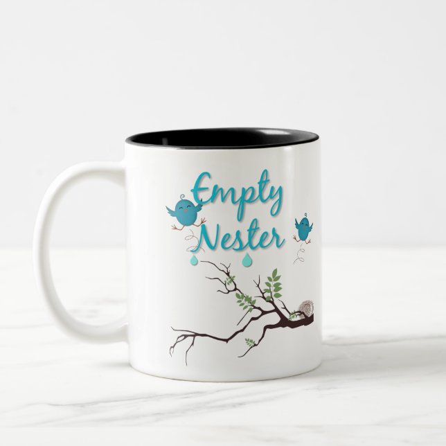 Caneca De Café Em Dois Tons Ninho Vazio (Esquerda)