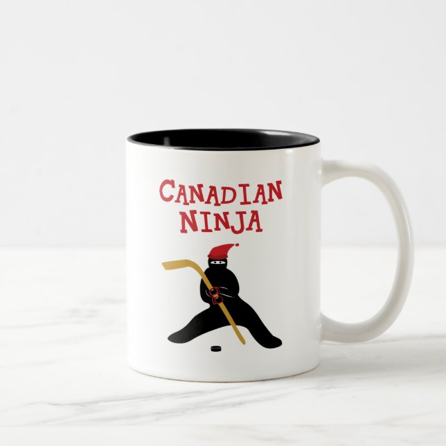Caneca De Café Em Dois Tons Ninja canadense (Direita)