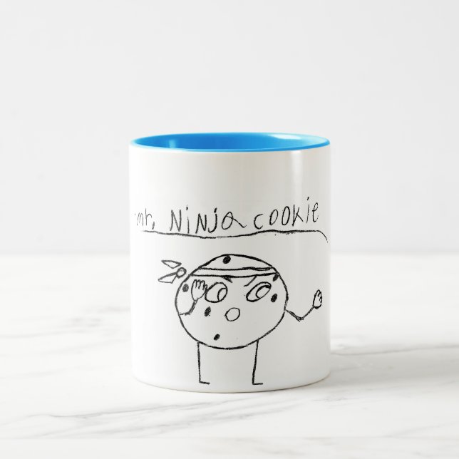 Caneca De Café Em Dois Tons Ninja Cookie (Centro)