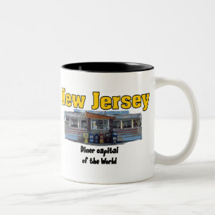 Caneca De Café Em Dois Tons NJ Diner Mug 2