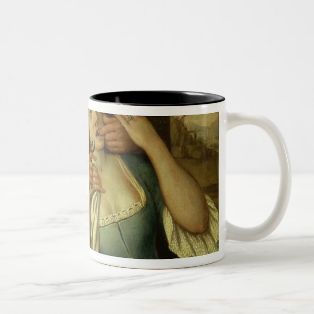 Caneca De Café Em Dois Tons No dentista (óleo em canvas) (Direita)