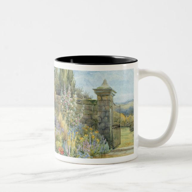 Caneca De Café Em Dois Tons No jardim (Direita)