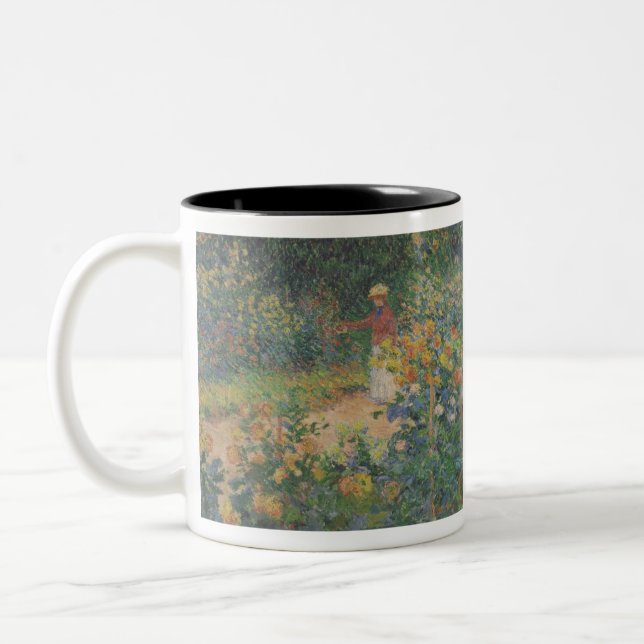 Caneca De Café Em Dois Tons No Jardim - Claude Monet - c1895 (Esquerda)