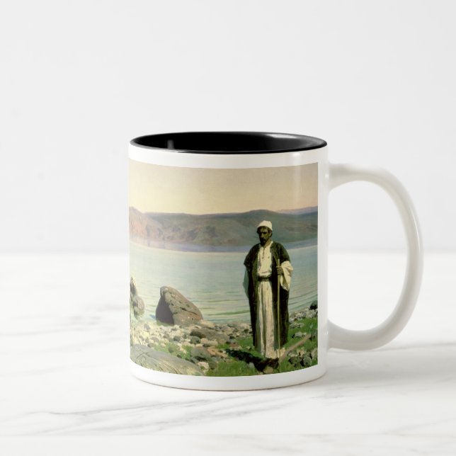 Caneca De Café Em Dois Tons No mar de Galilee, 1888 (Direita)